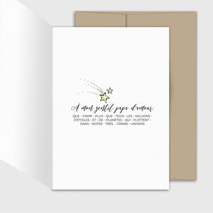 Carte de souhait Fête des pères - Enfant - Fetes Grenadine