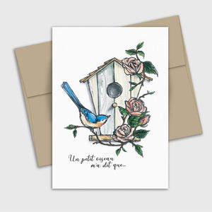 Carte de souhait Fête des mères - Petit oiseau - Fetes Grenadine