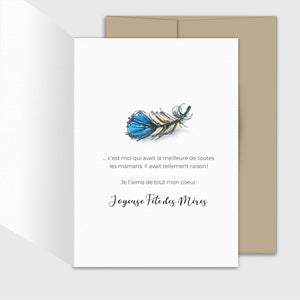 Carte de souhait Fête des mères - Petit oiseau - Fetes Grenadine