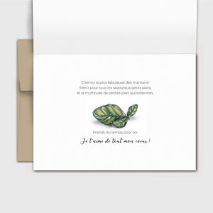 Carte de souhait Fête des mères - Fines Herbes - Fetes Grenadine