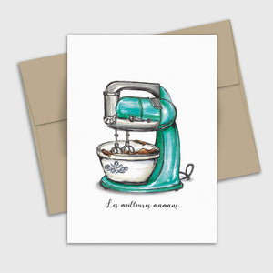 Carte de souhait fête des mères - Gâteau au chocolat - Fetes Grenadine