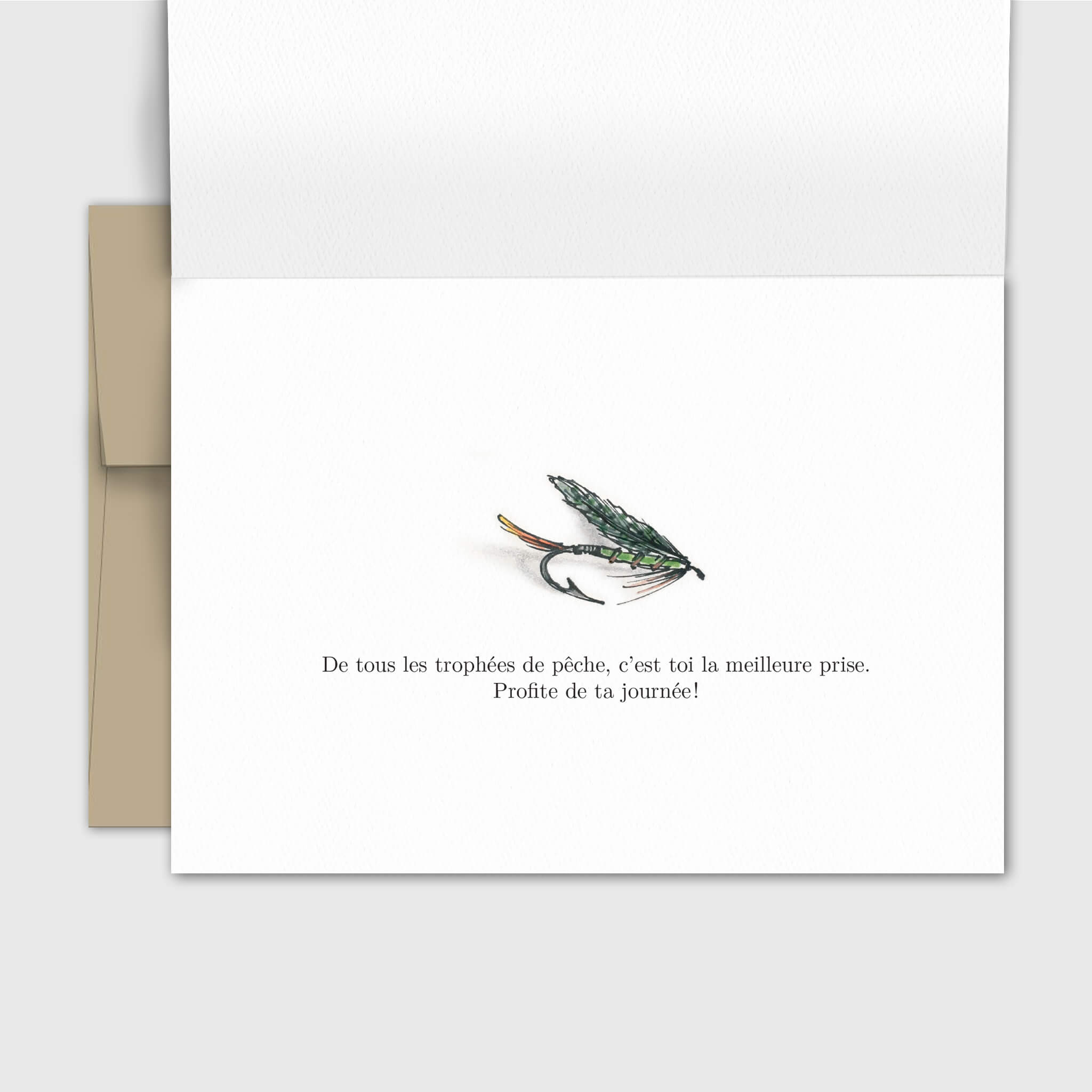 Carte de souhait Fête des pères - pêche - Fetes Grenadine