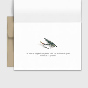 Carte de souhait Fête des pères - pêche - Fetes Grenadine