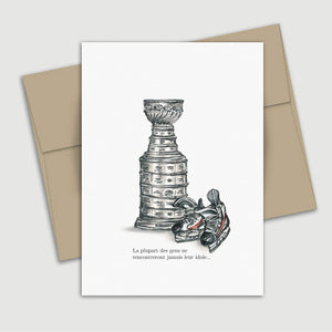 Carte de souhait Fête des pères - Hockey - Fetes Grenadine