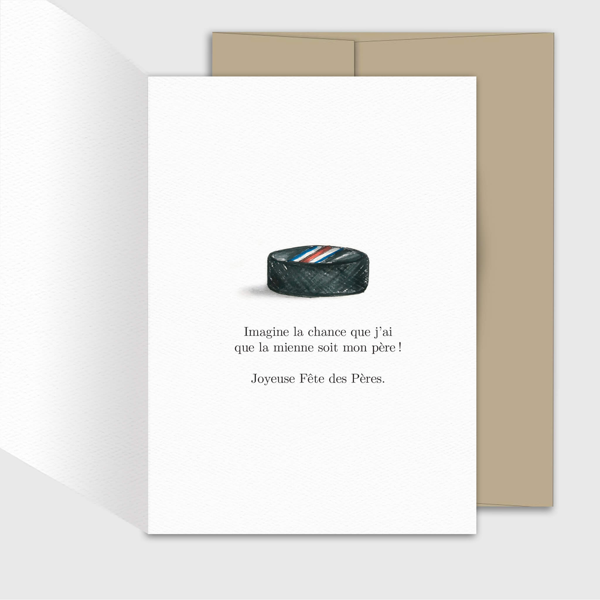 Carte de souhait Fête des pères - Hockey - Fetes Grenadine