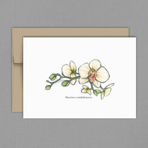 Condoléances - orchidées - Fetes Grenadine