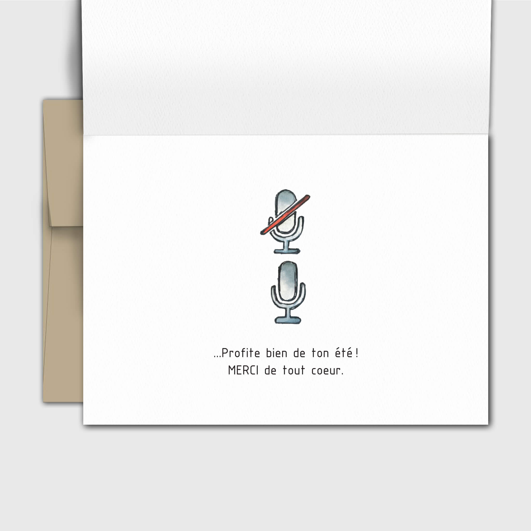 Carte de souhait remerciements - Profs - Fetes Grenadine