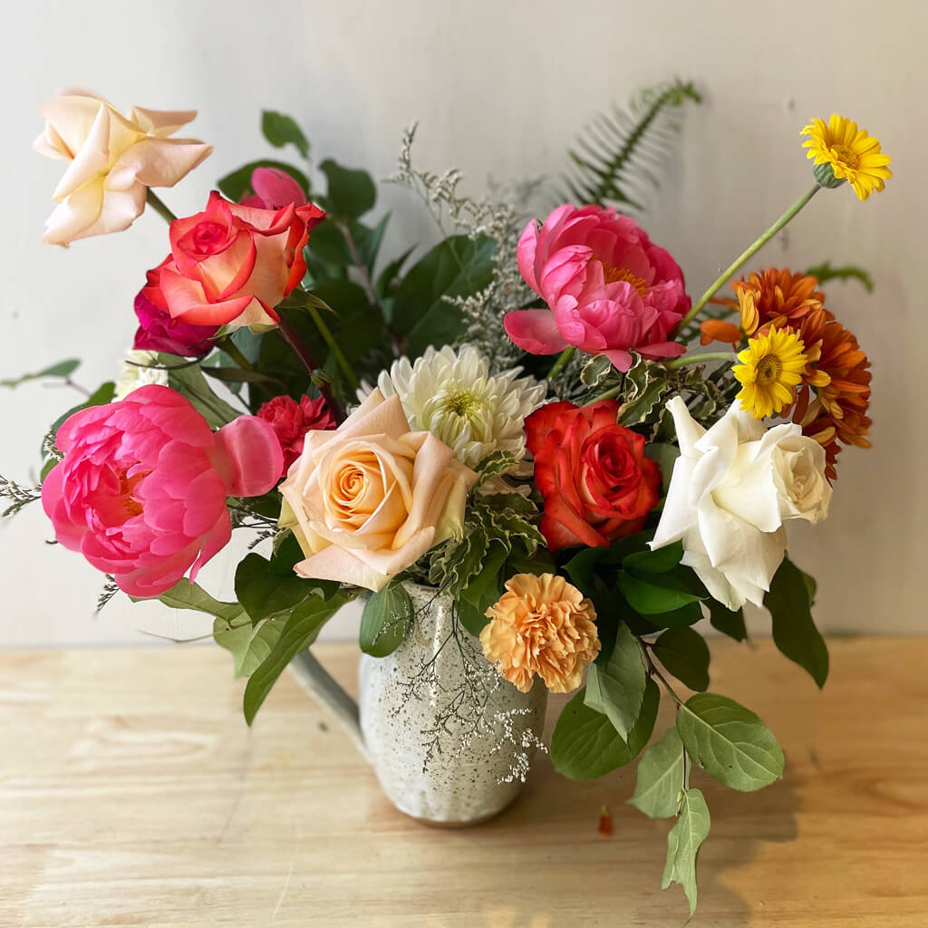 Bouquet de couleurs chaudes