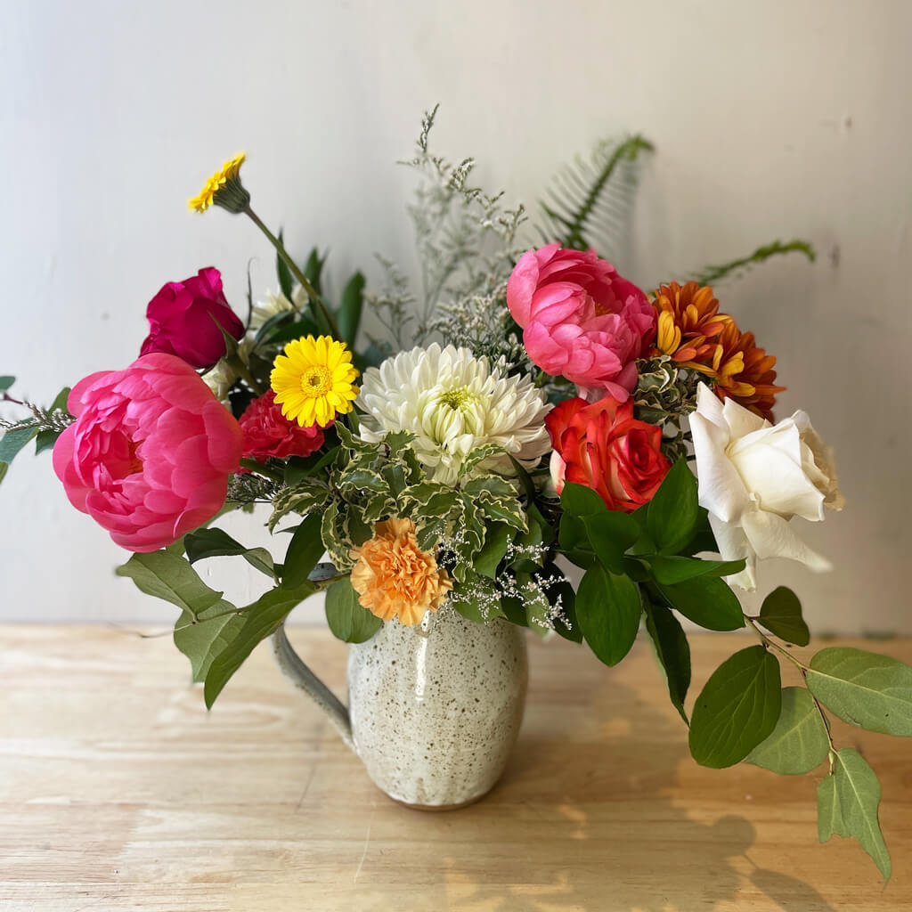 Bouquet de couleurs chaudes