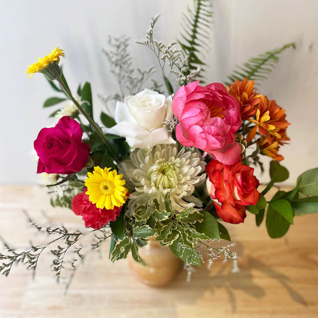 Bouquet de couleurs chaudes