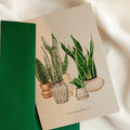 Carte de souhaits - Botanique - Sansevières