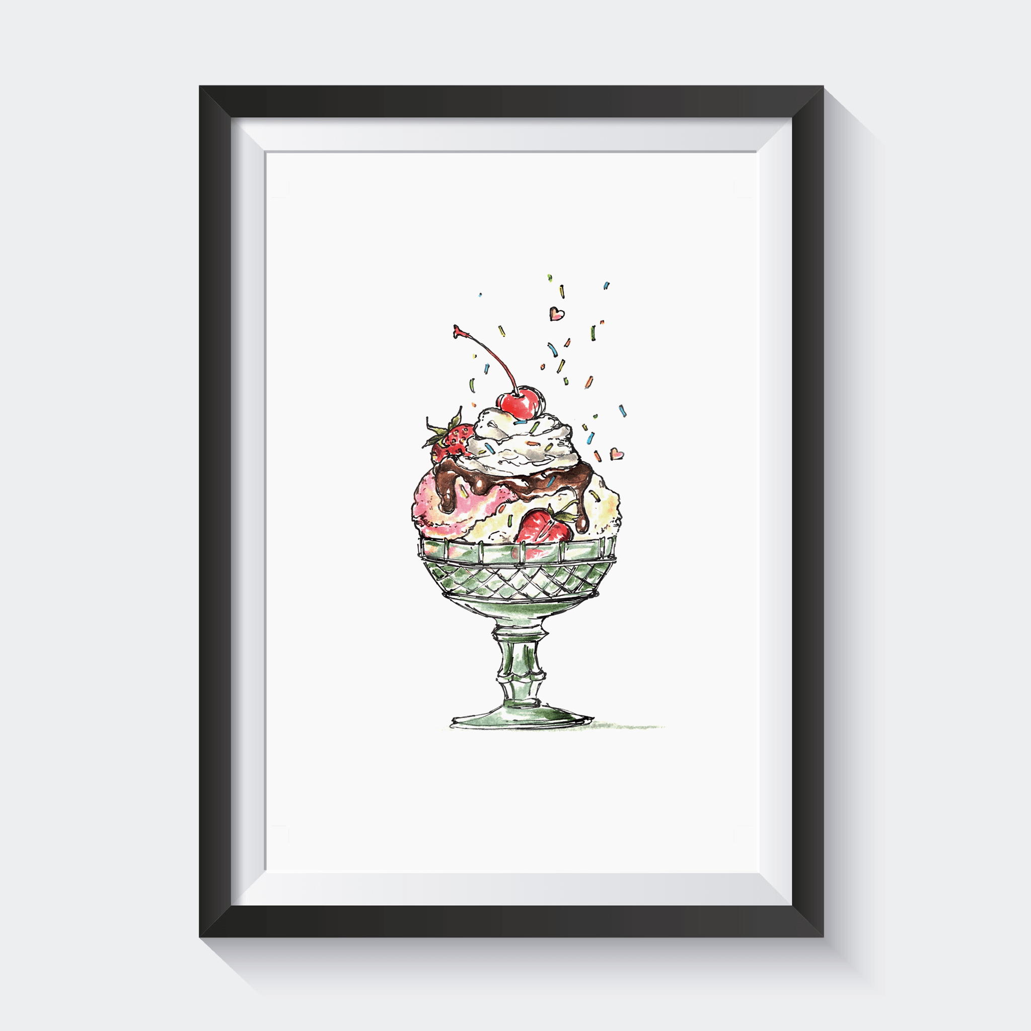 Affiche Sundae - Fetes Grenadine