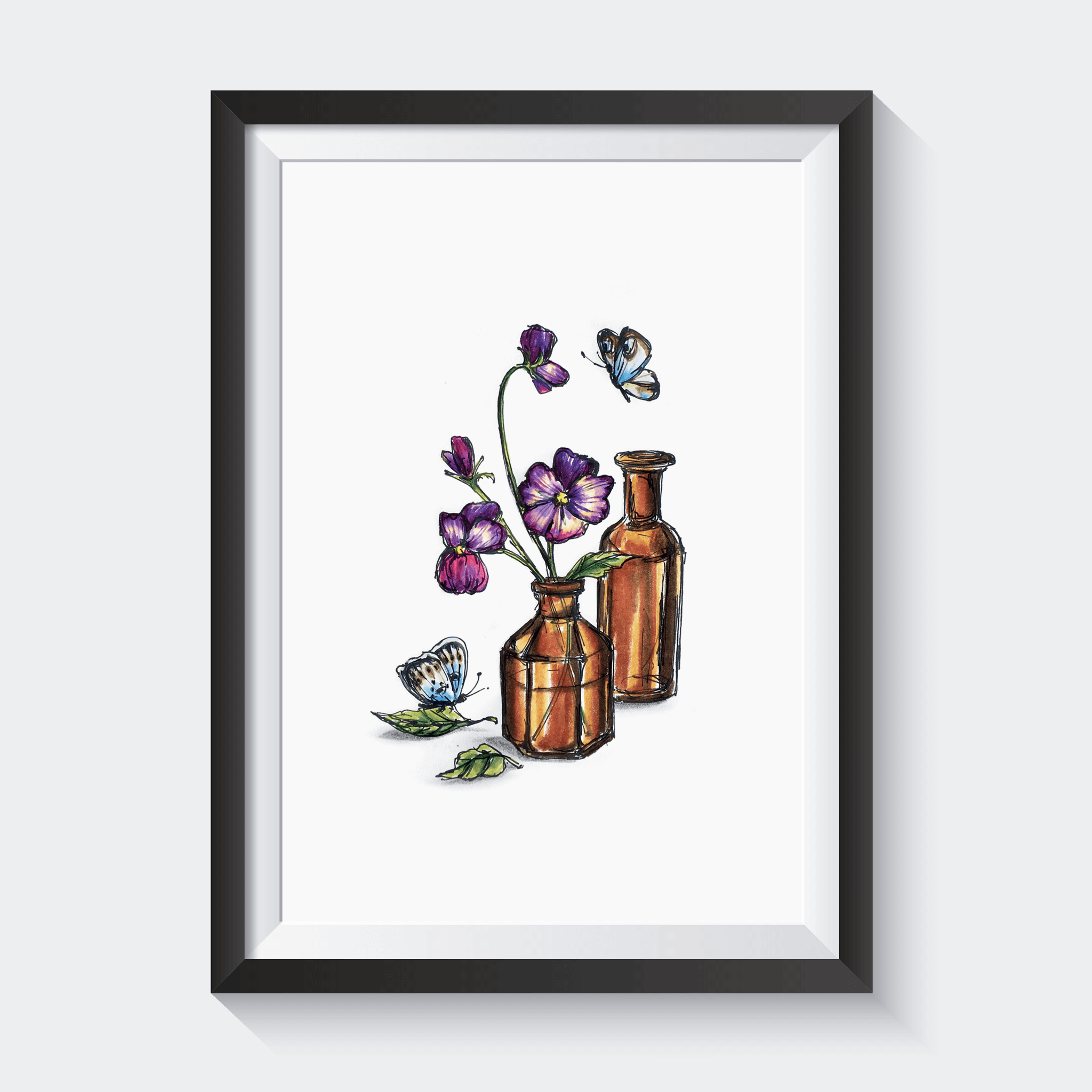 Affiche Petites Pensées - Fetes Grenadine