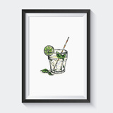 Affiche Gin Tonic - Fetes Grenadine