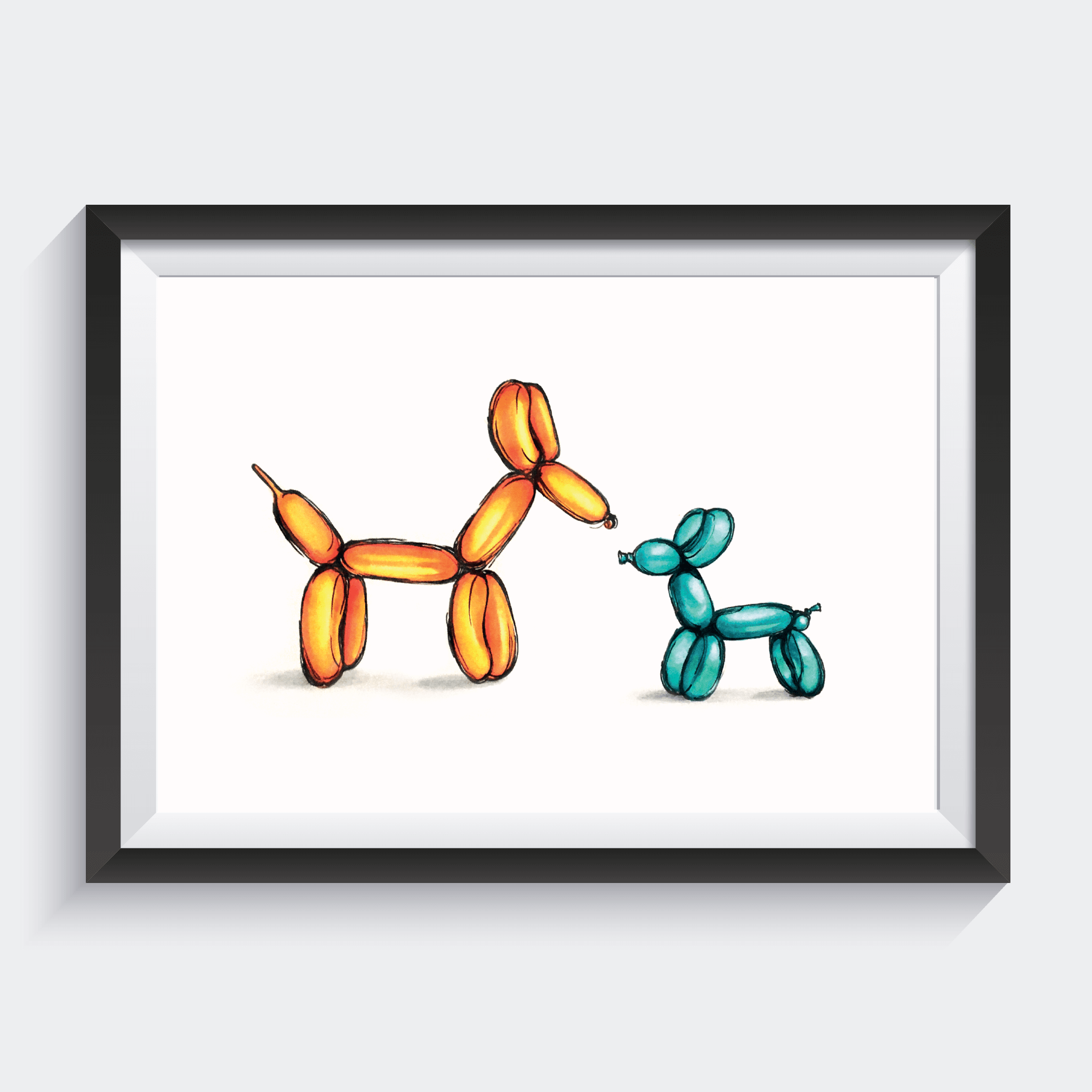 Affiche sculpture de ballons - Fetes Grenadine