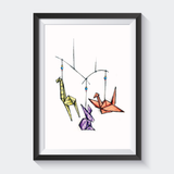 Affiche origami - Fetes Grenadine