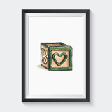 Affiche cube en bois - Fetes Grenadine