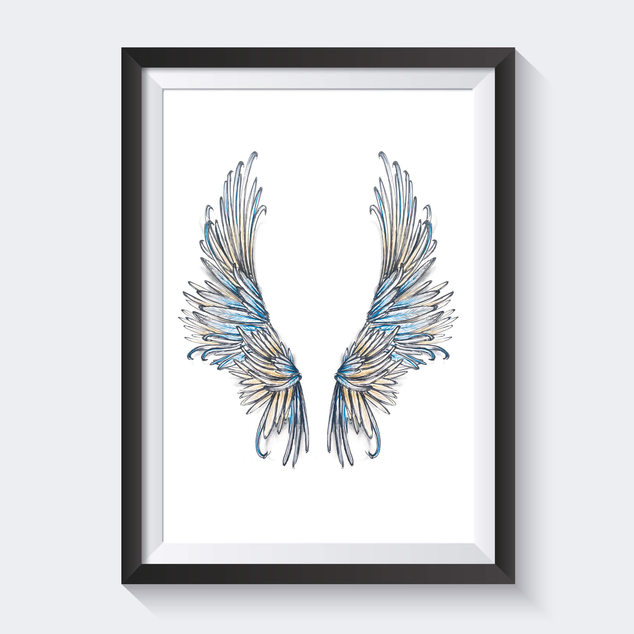 Affiche illustrée - Ailes d'ange - Fetes Grenadine