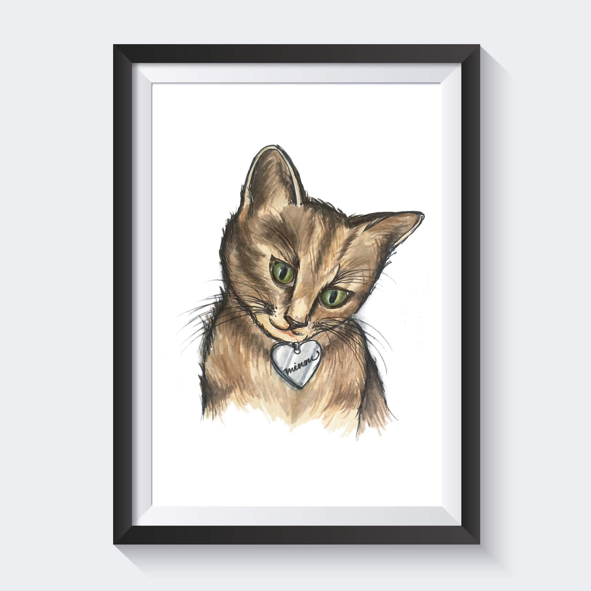 Affiche illustrée - Chaton - Fetes Grenadine