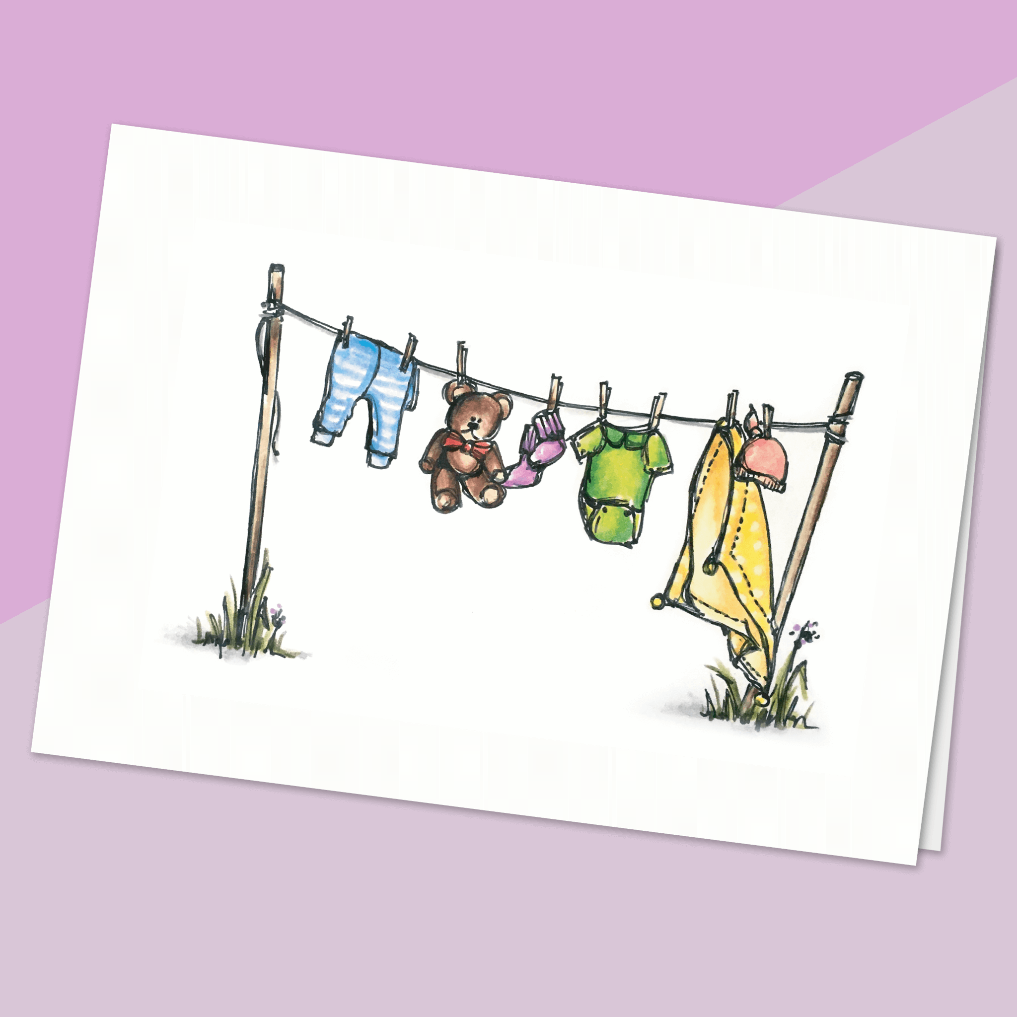 Corde à linge - sans texte - Fetes Grenadine