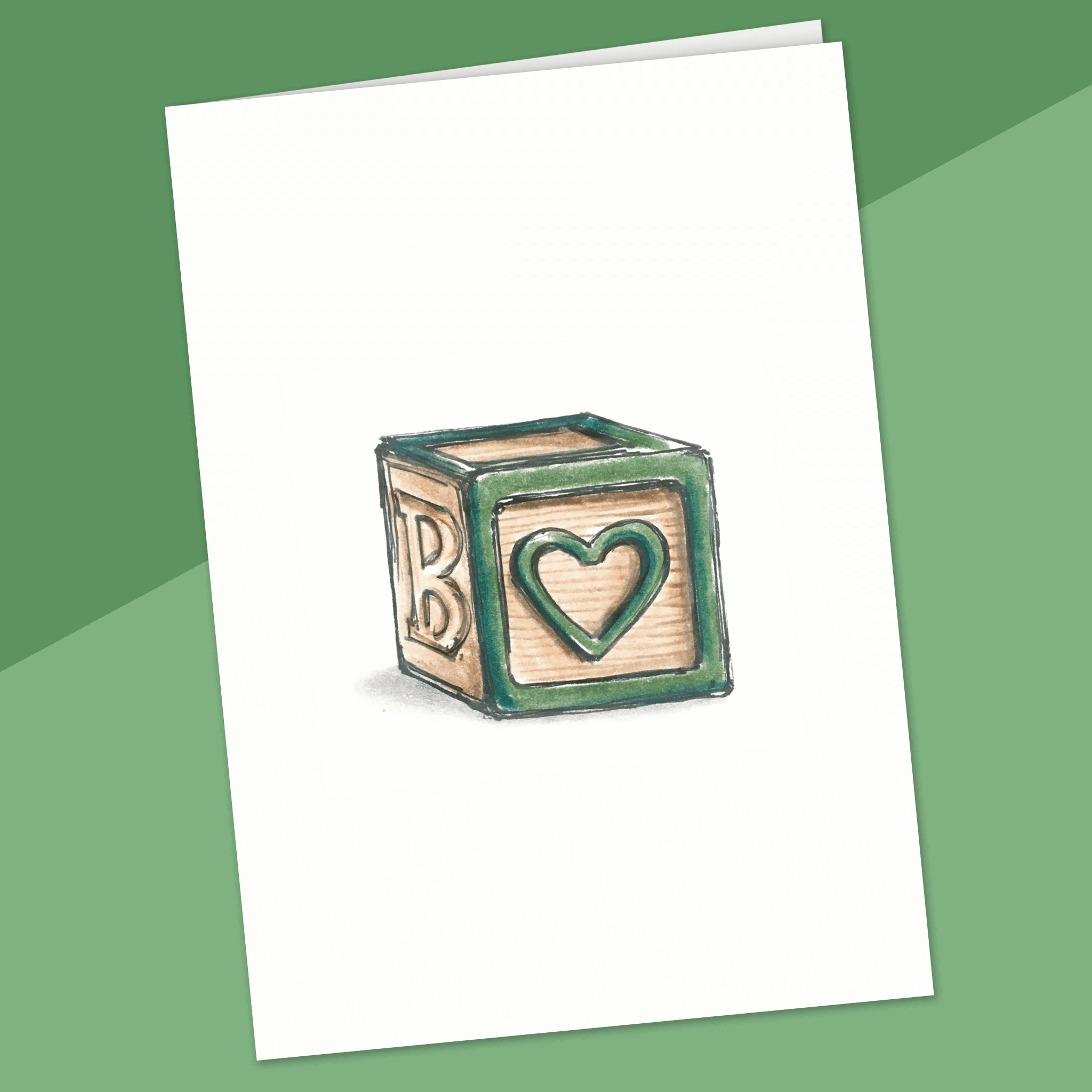 Cube de bois - sans texte - Fetes Grenadine