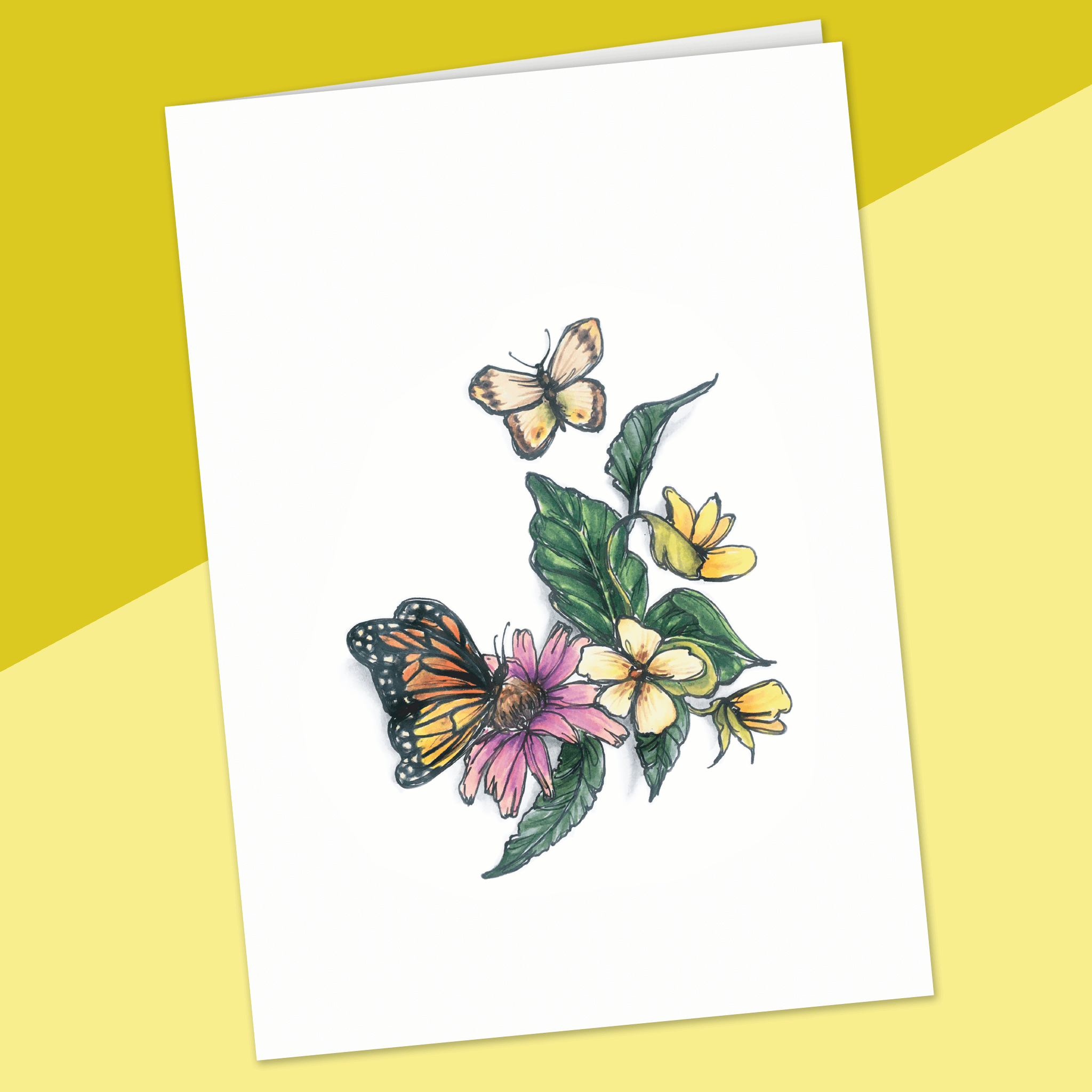 Jardin de papillons - sans texte - Fetes Grenadine