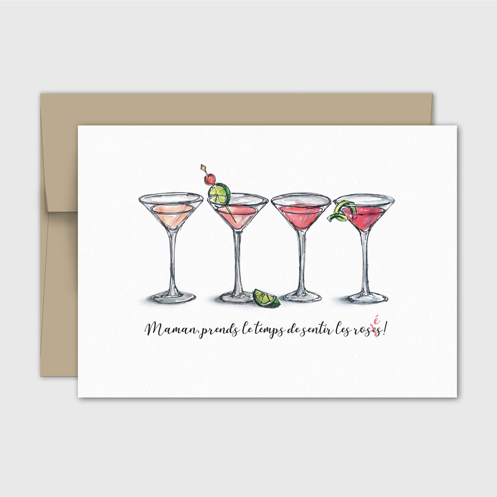 Carte de souhait Fête des mères - Mamantini - Fetes Grenadine