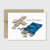 Carte de souhait fêtes des mères - scrabble - Fetes Grenadine