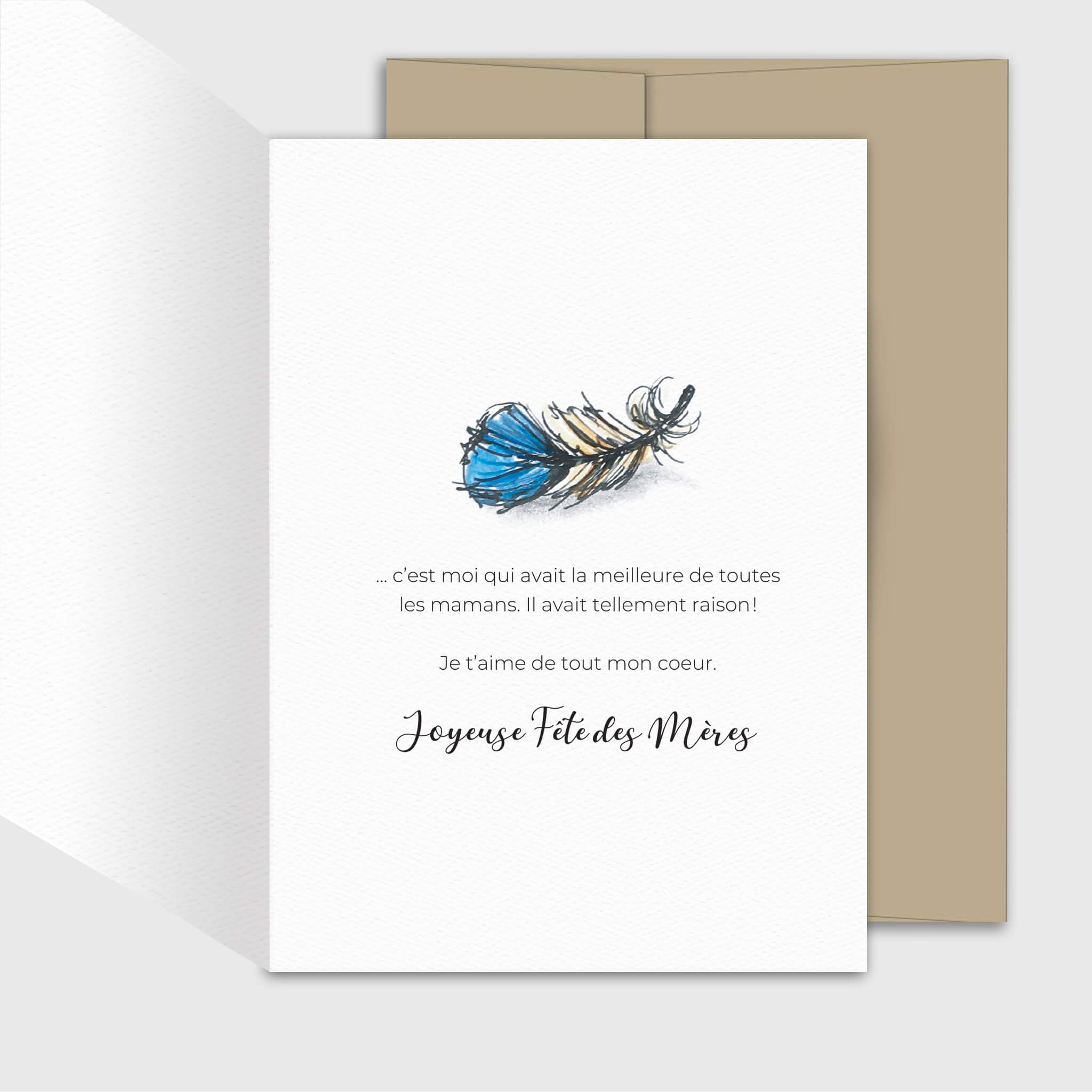 Carte de souhait Fête des mères - Petit oiseau - Fetes Grenadine