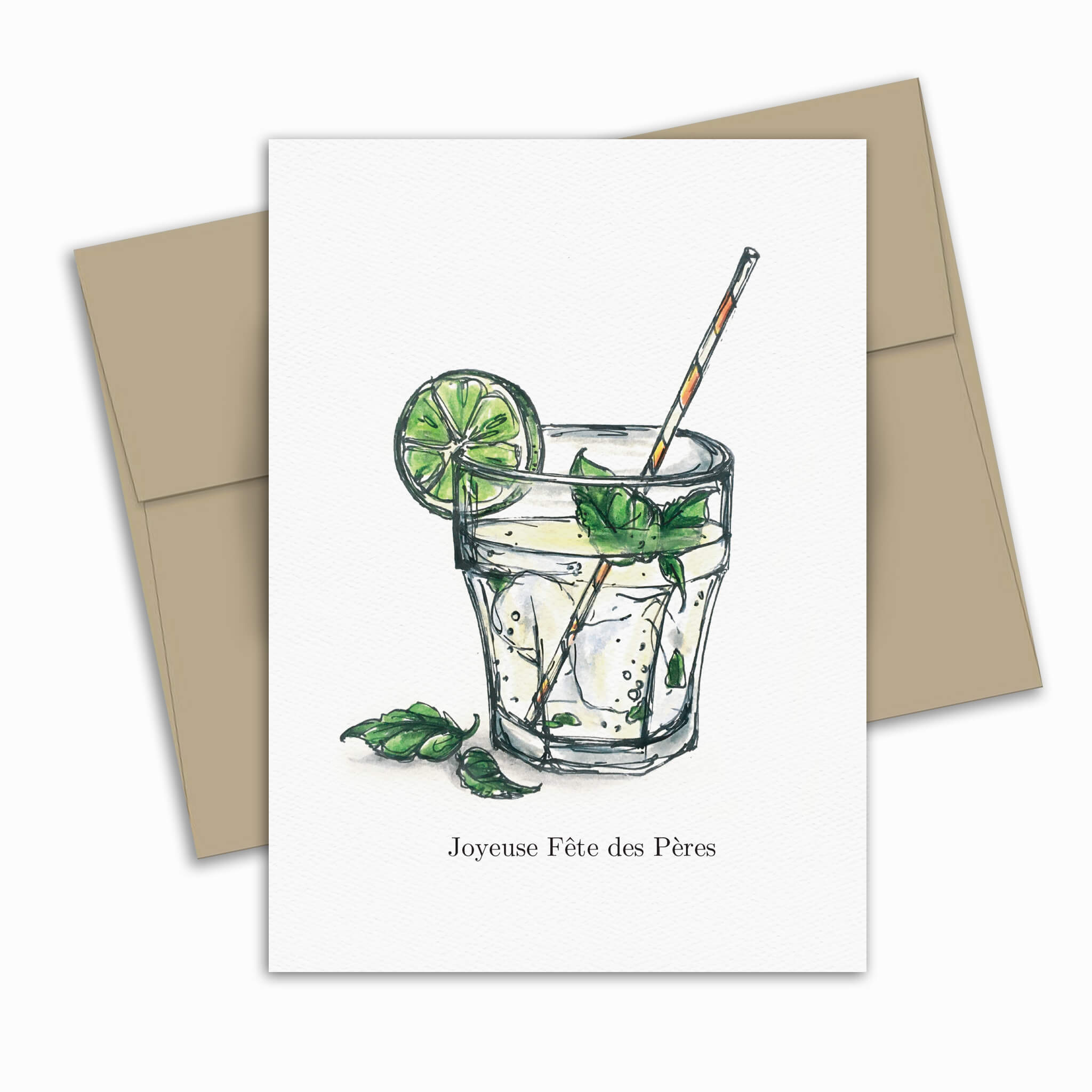 Carte de souhait Fête des pères - Basilic Smash - Fetes Grenadine