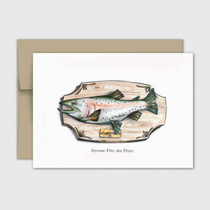 Carte de souhait Fête des pères - pêche - Fetes Grenadine