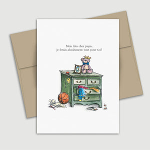 Carte de souhait Fête des pères - Enfant - Fetes Grenadine