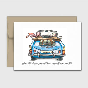 Carte de souhait Fête des mères - Décapotable - Fetes Grenadine