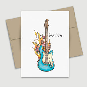 Carte de souhait Fête des mères - Rockstar - Fetes Grenadine