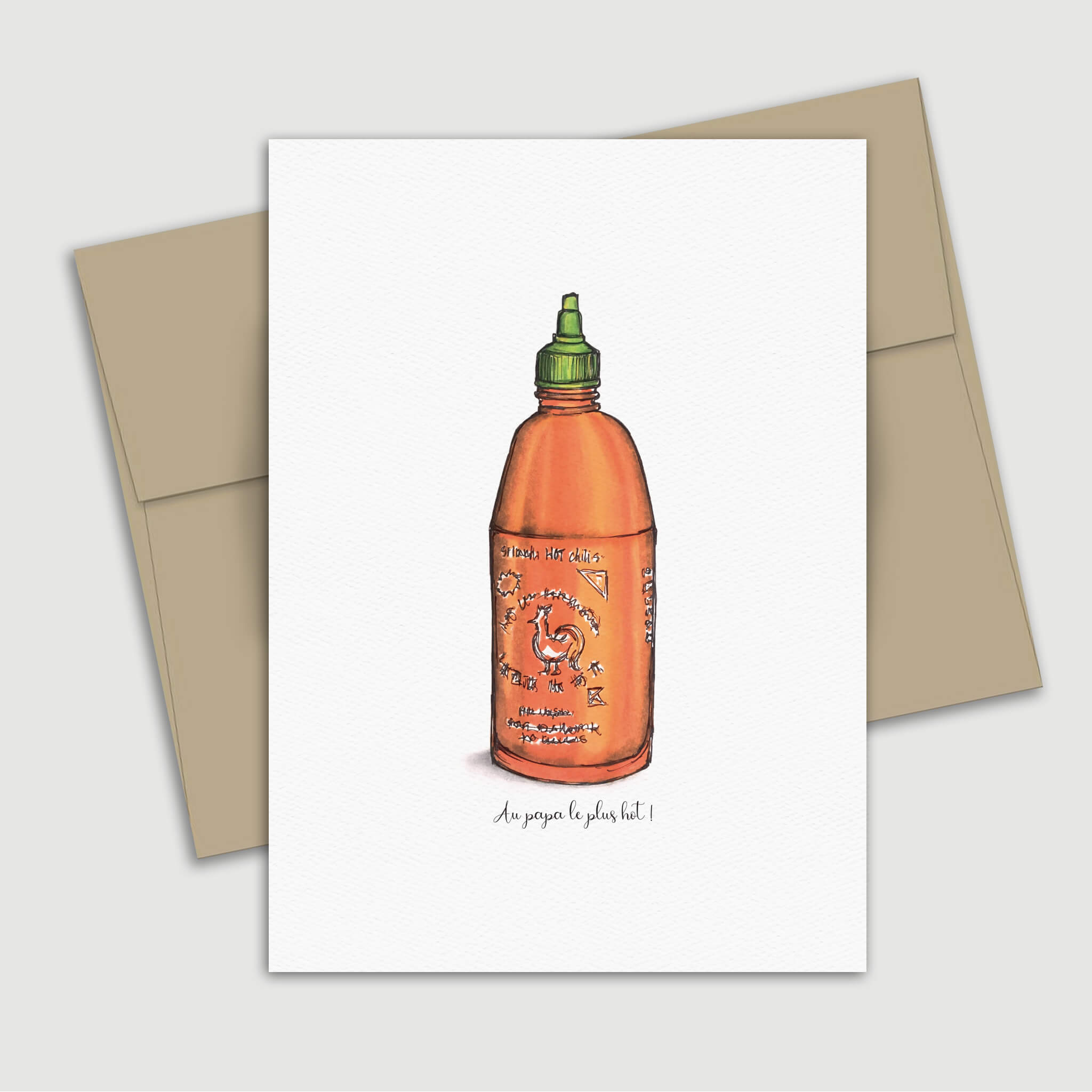 Carte de souhait fête des pères - Hot Papa - Fetes Grenadine