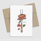 Carte de souhait fête des pères - BBQ - Fetes Grenadine