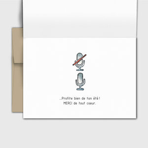 Carte de souhait remerciements - Profs - Fetes Grenadine