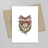 Chat à lunettes - Sans texte - Fetes Grenadine