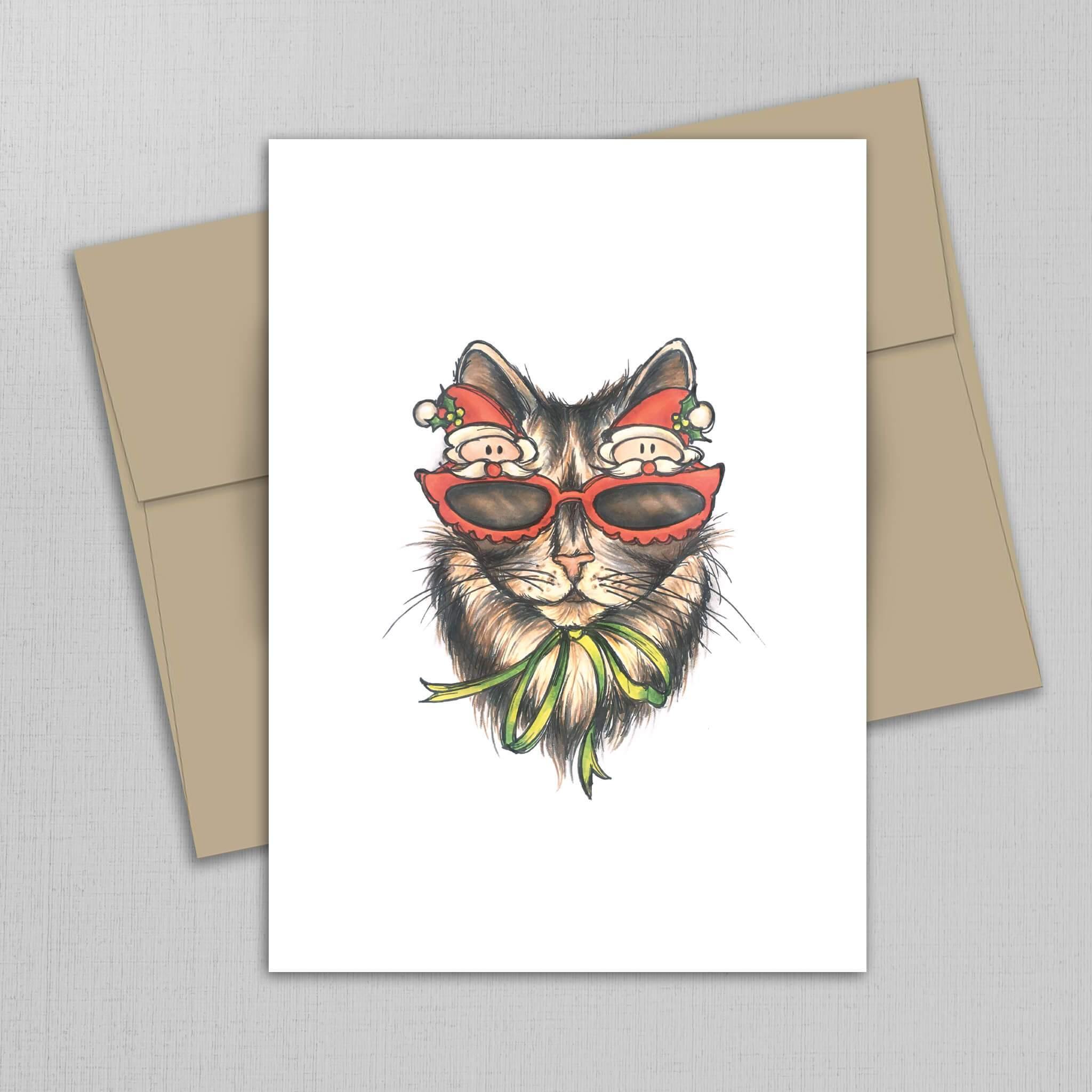 Chat à lunettes - Sans texte - Fetes Grenadine