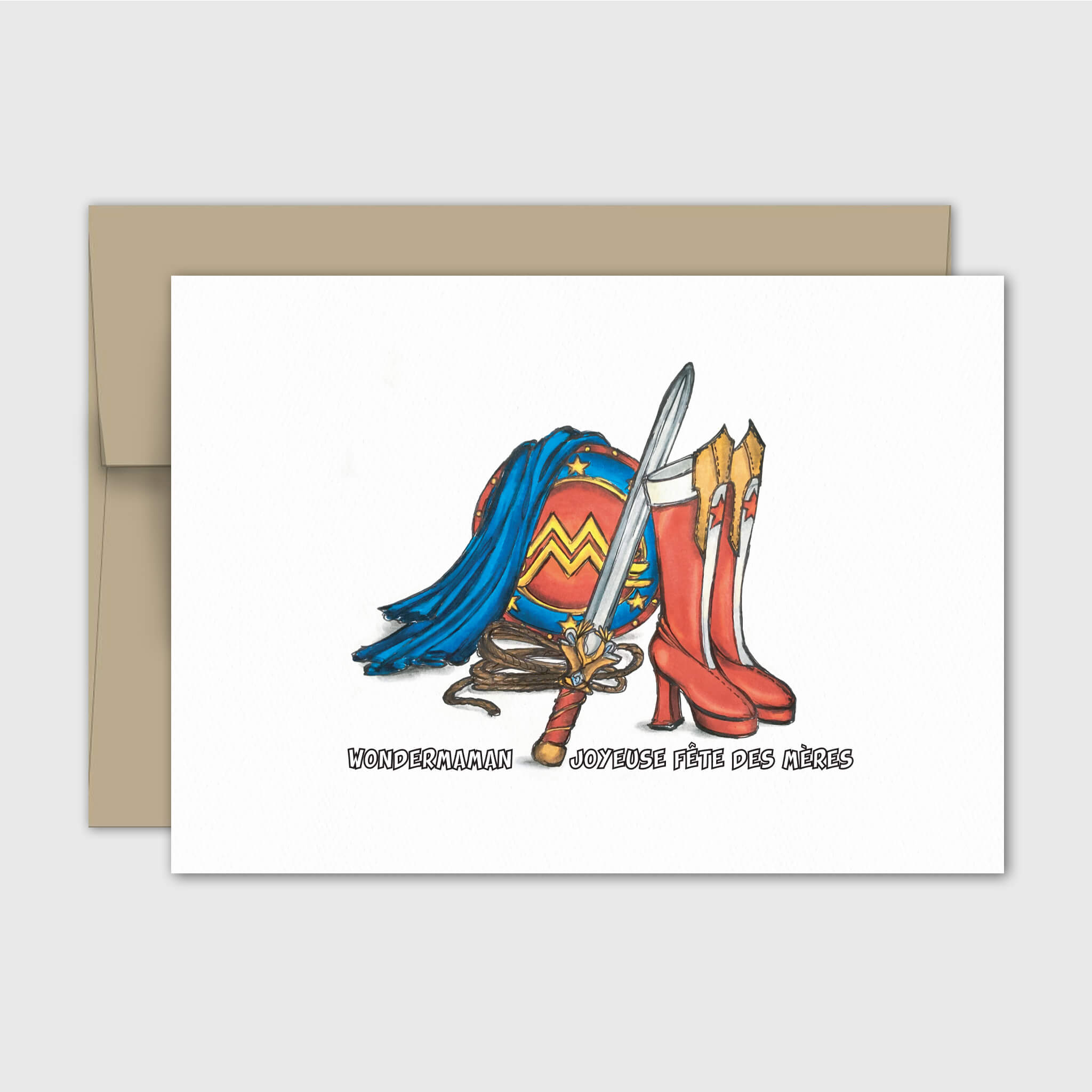 Carte de souhait Fête des mères - Wondermaman - Fetes Grenadine