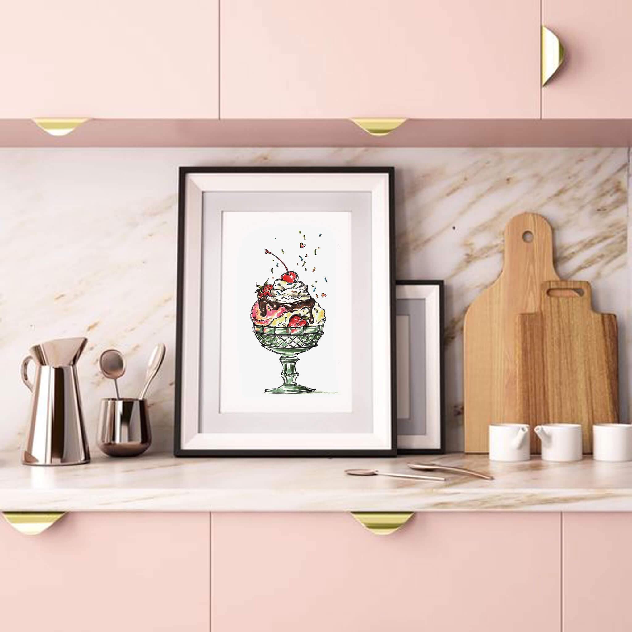 Affiche Sundae - Fetes Grenadine